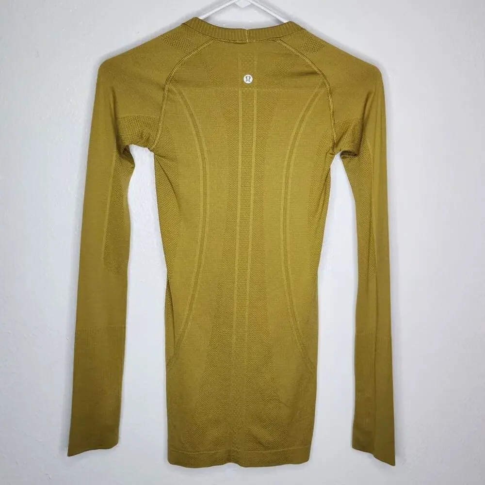 Lululemon Swiftly Tech Long Sleeve Crew Grape Leaf Mesh Silverescent LS Run